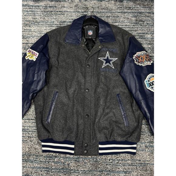 Dallas Cowboys Súper Bowl Champions Varsity Jacket Size L NFL - Picture 3 of 16